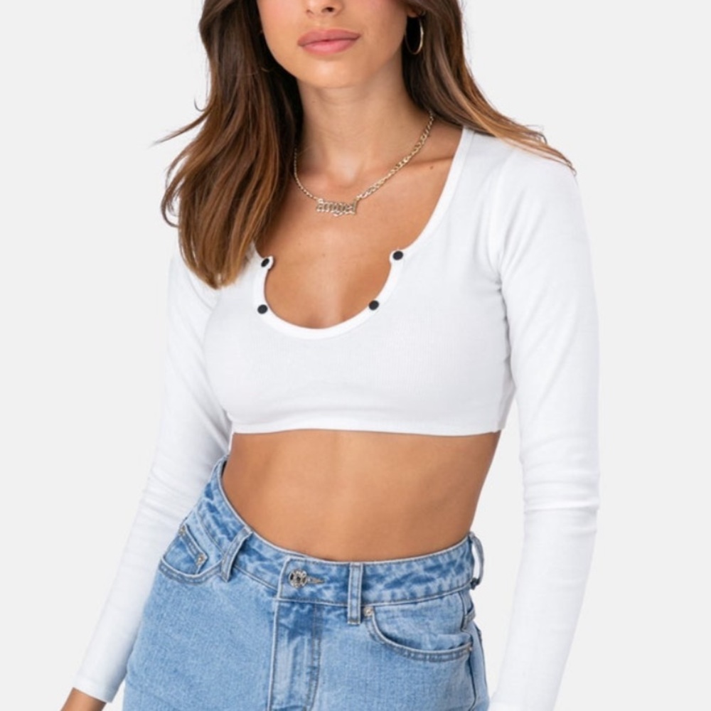 ADIKA NWT white long sleeve shirt